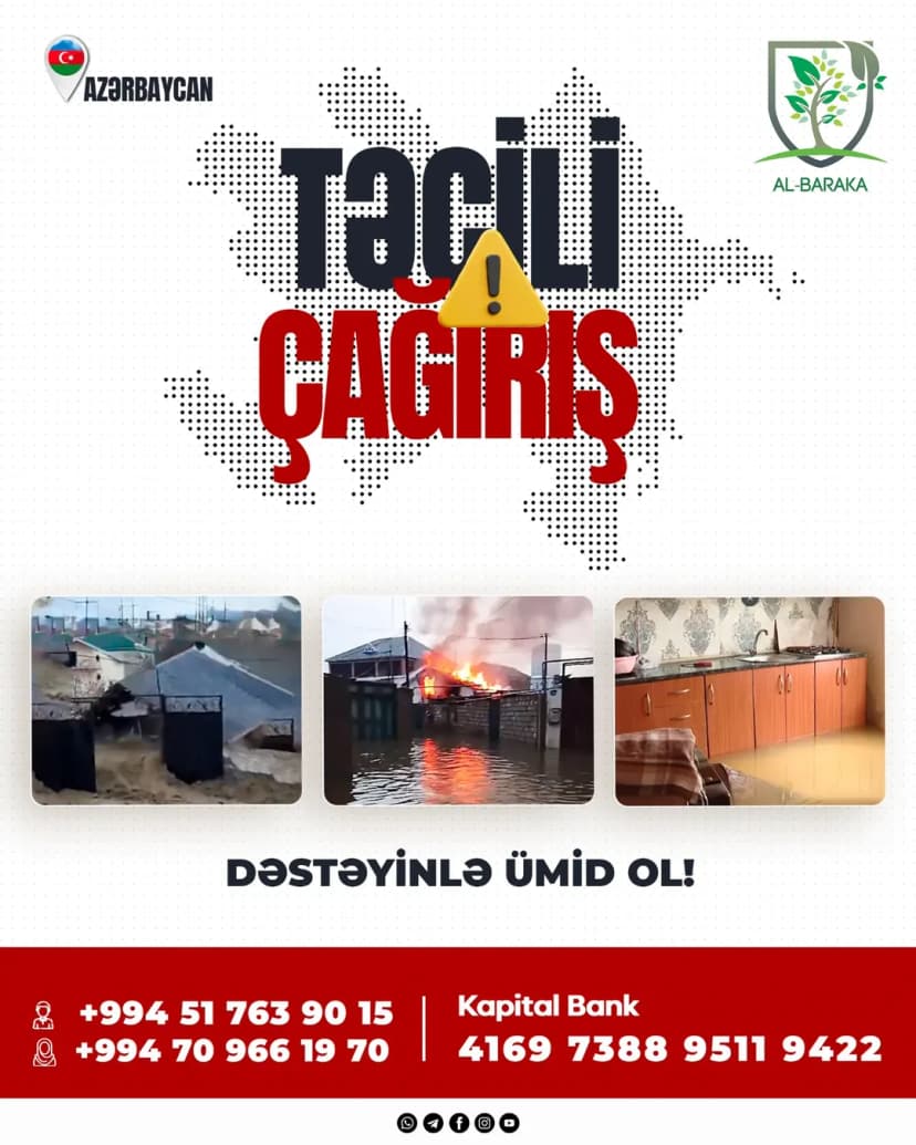 Azərbaycanda sel fəlakəti - təcili yardım çağırışı