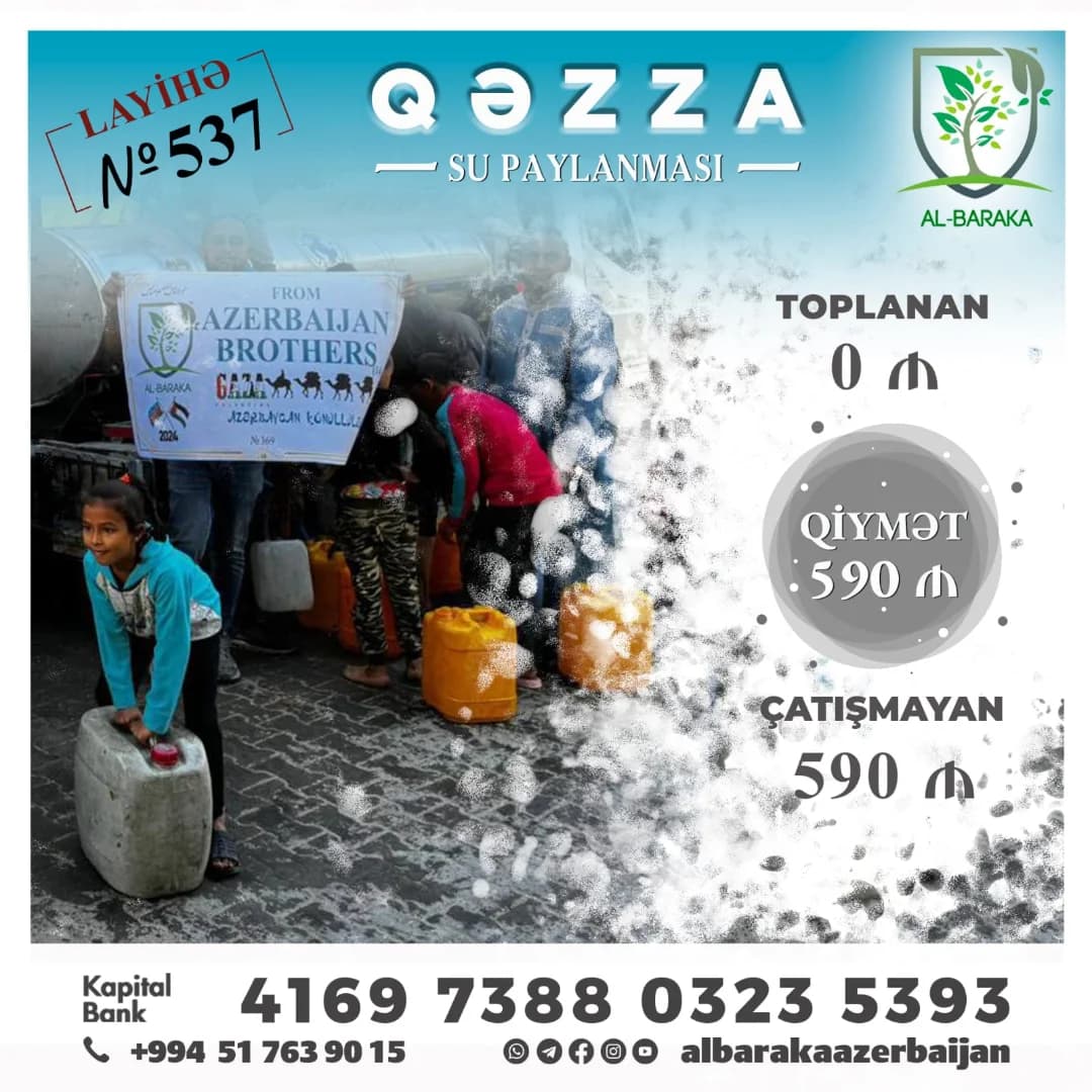Aid project №537 — Gaza (Palestine)