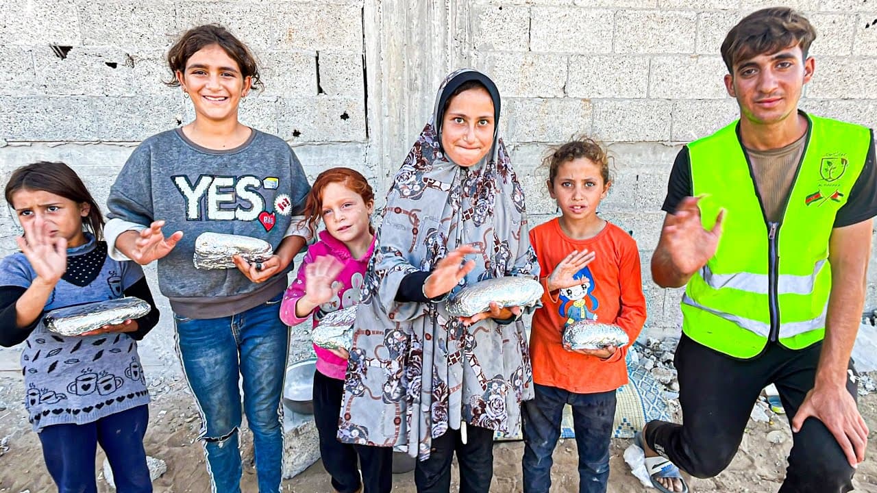 Qəzza, Cəbəliyə düşərgəsində isti yemək paylanması № 748